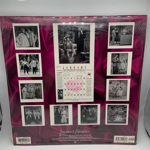 Vintage I Love Lucy Lucille Ball 12" x 12" Square 1998 Calendar SEALED! - Picture 8 of 11